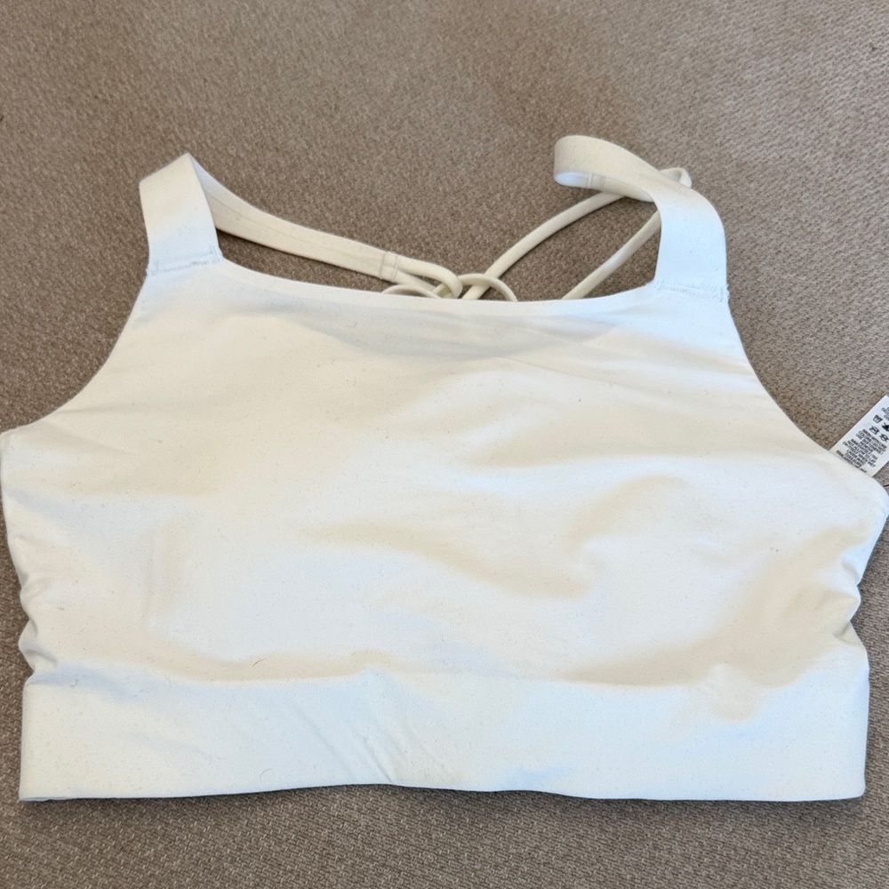 Nike White Sports Bra